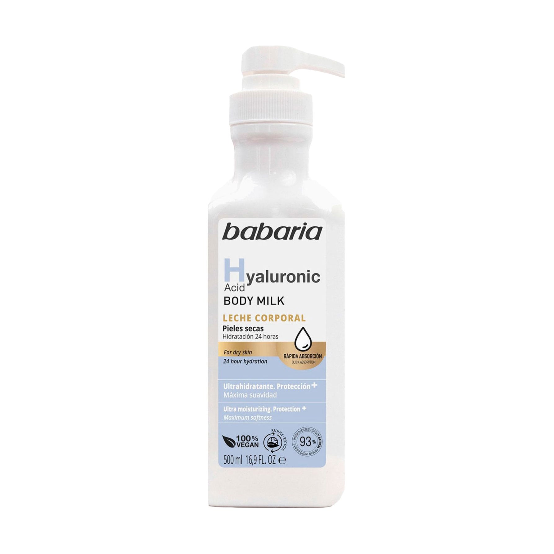 Молочко для тіла Babaria Hyaluronic Acid Body Milk, 500 мл